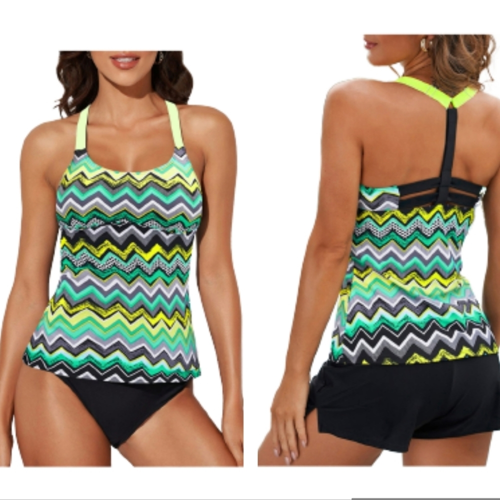 Womens Tankini Swim Top with Racer Back